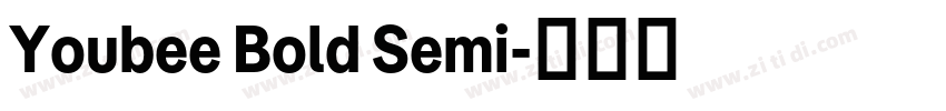 Youbee Bold Semi字体转换 Youbee Bold Semi字体转换